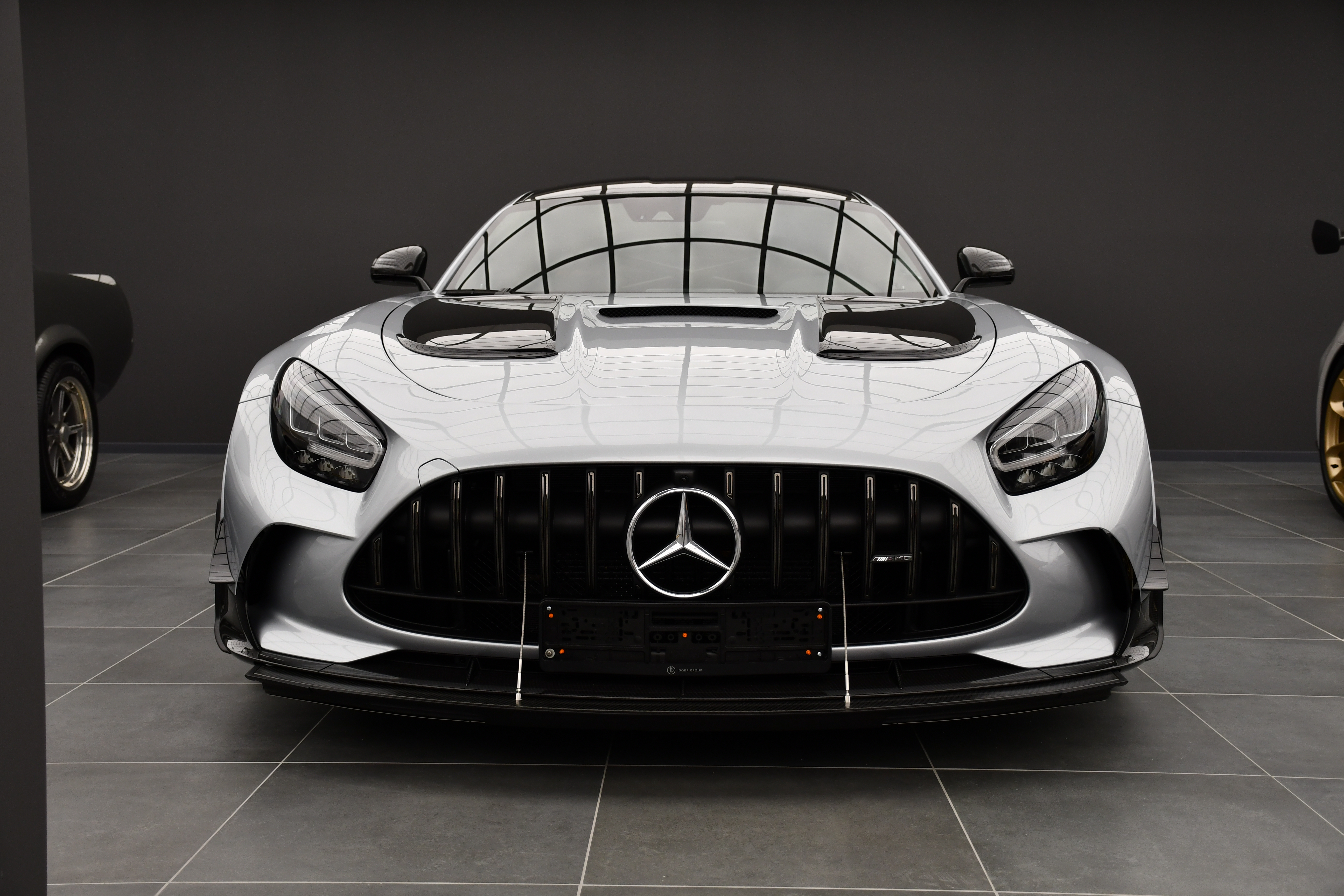Mercedes AMG GT Black Series wallpaper Batman Garage